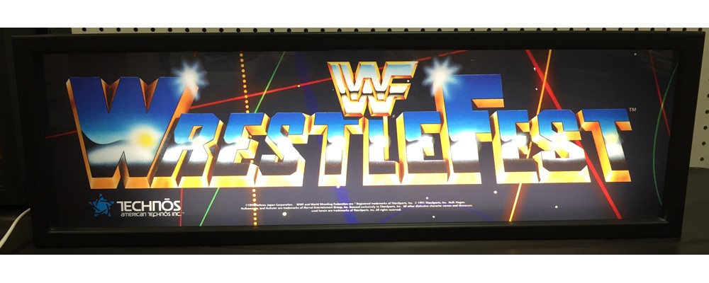 WWF Wrestlefest Arcade Marquee - Lightbox - Technos